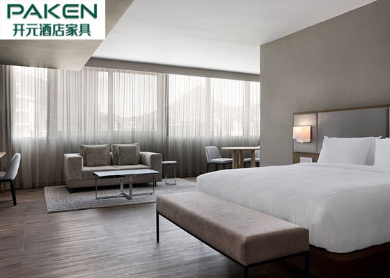 Les meubles standard de chambre à coucher d'étoile de l'hôtel cinq placent le placage d'Ashtree + Hue Leisure Furniture léger